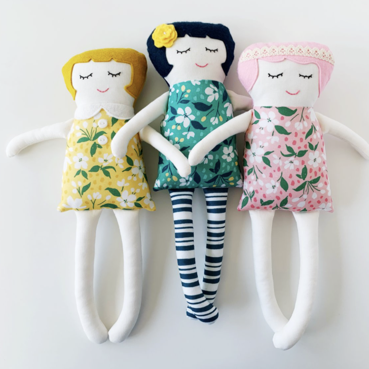 Pink Lemonade Dolls- Free Pattern and Tutorial