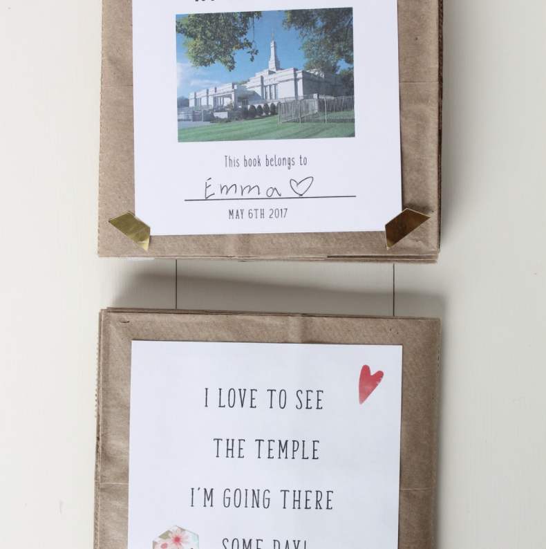Primary Temple Day- Free Printable Scrapbook
