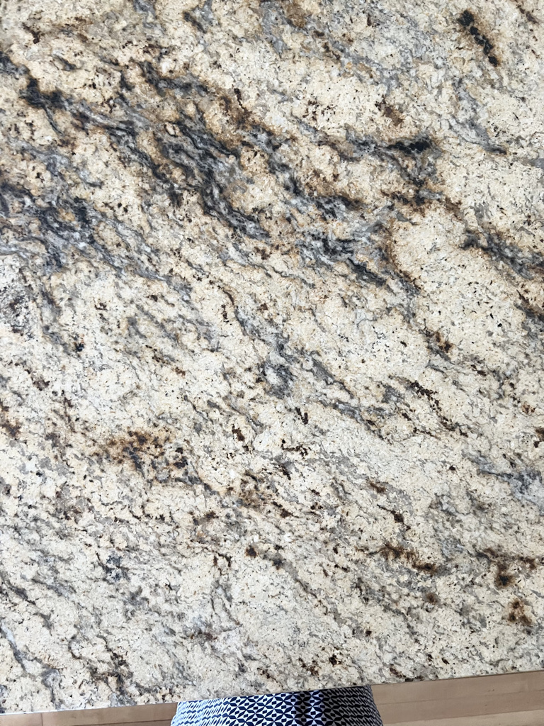 brown and tan speckly granite countertops