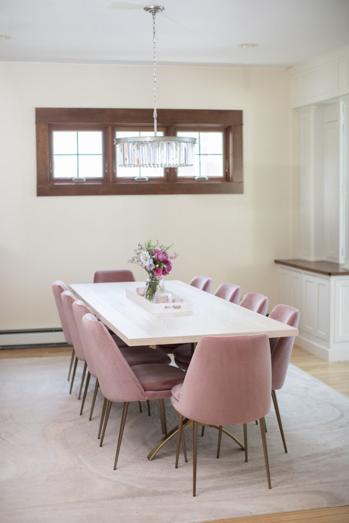 West elm wishbone table and finley chairs